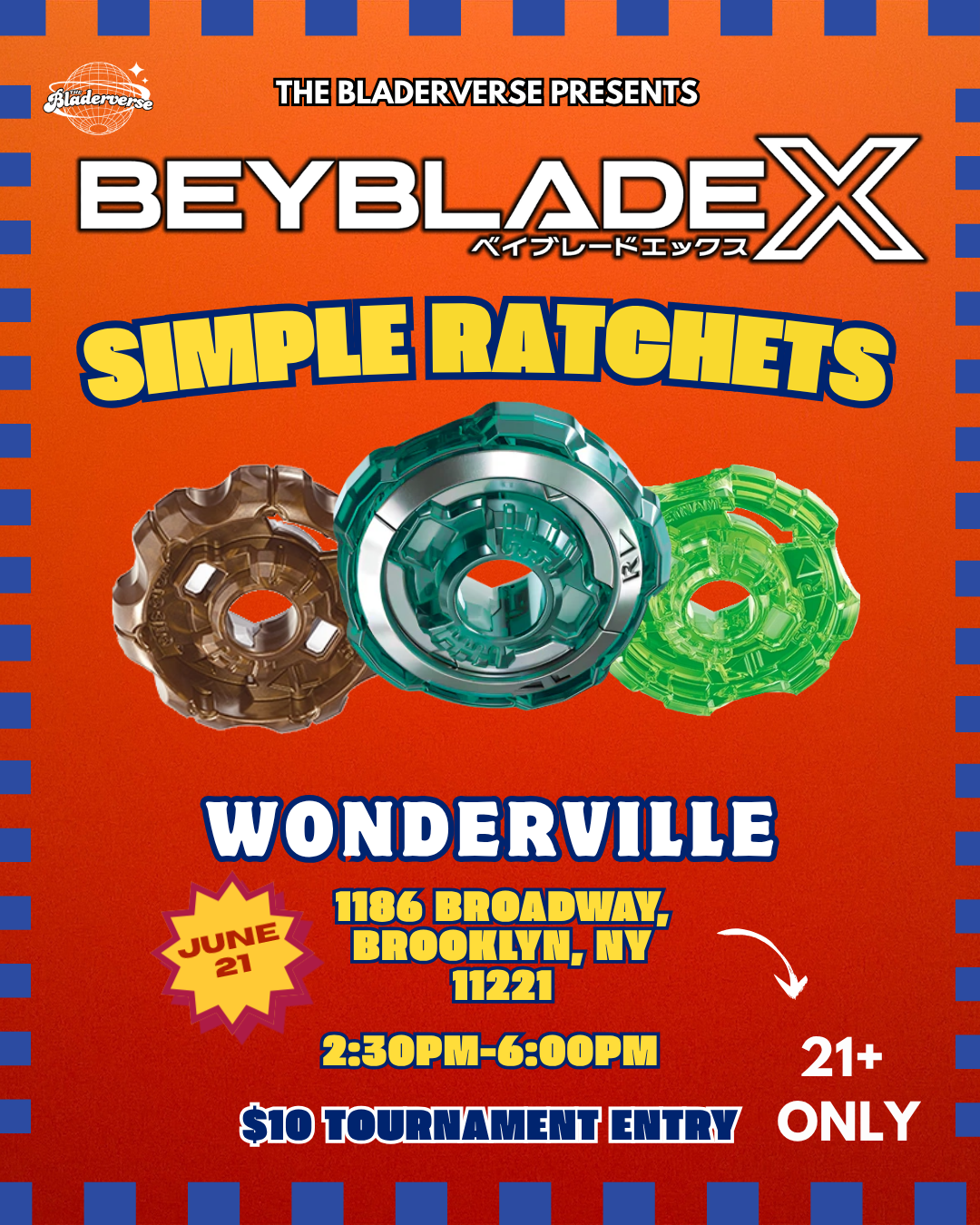BEYBLADE X: SIMPLE RATCHETS — WONDERVILLE
